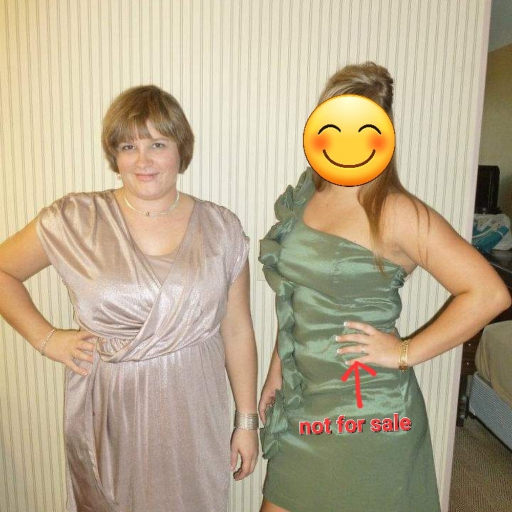 Bisou Bisou Women's Faux Wrap Dress in Pink Shimmer